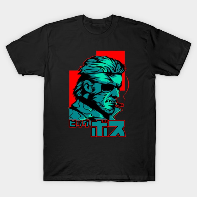 348 MGS Big Boss T-Shirt by Yexart